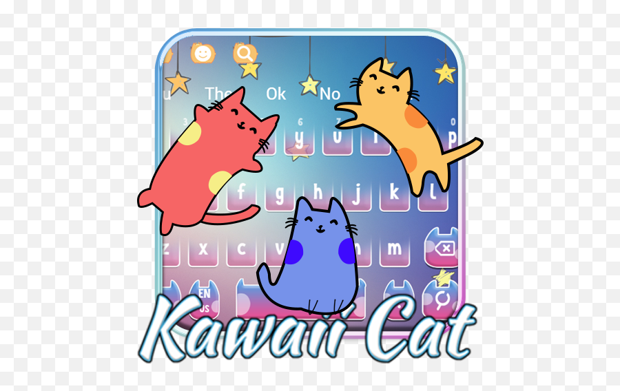 Cute Kawaii Cat Keyboard Theme - Google Playu0027d Ttbiqlr Lovely Emoji,Cat Emoji Keyboard