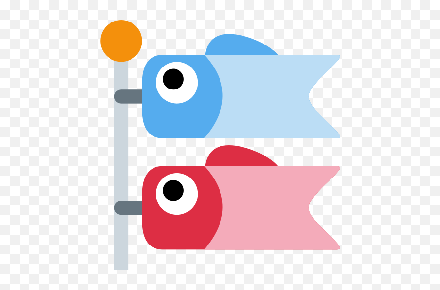 Koinobori Emoji - Carp Streamer Emoji,Emoticon Flama