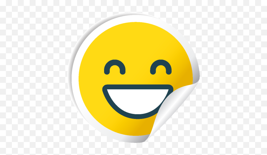 Cute Smile Stickers - Happy Emoji,Wide Eyed Kawaii Emoticons