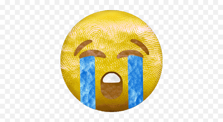 Emoji Cry Sticker - Happy,Emoji Made By Clay