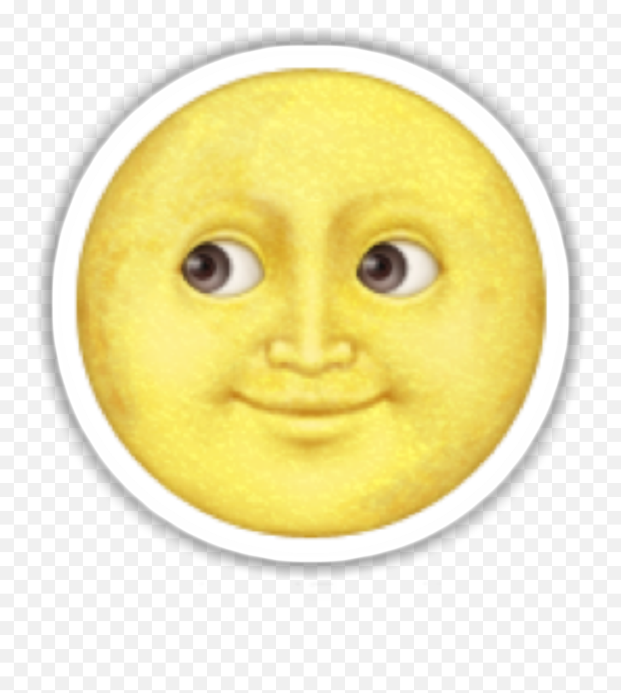 Emoji Image,Moon Face Emoji