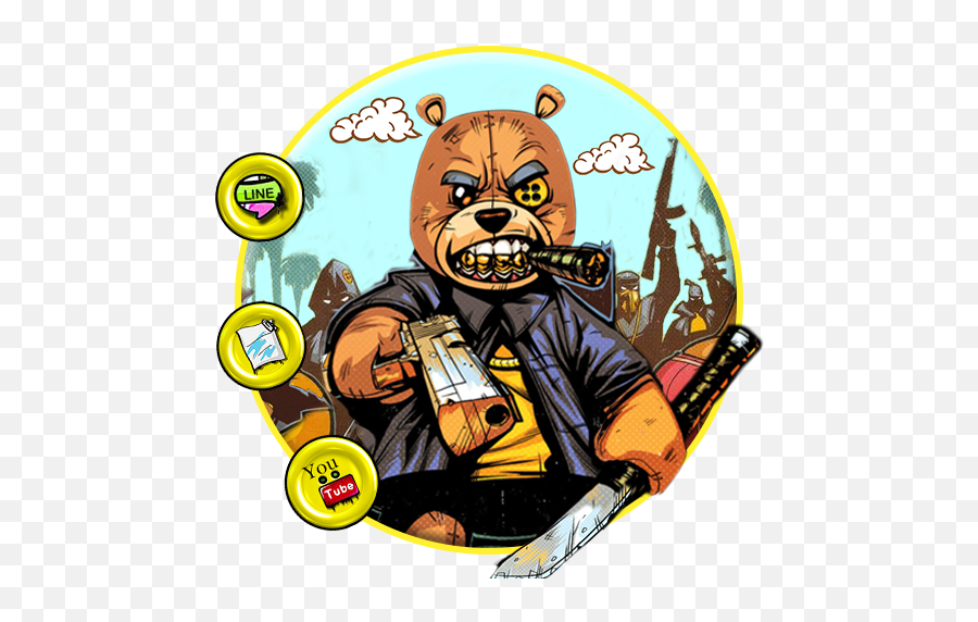 Angry Bear Themes U0026 Live Wallpapers U2013 Applications Sur - Fictional Character Emoji,Emoji Stickers Hot Topic