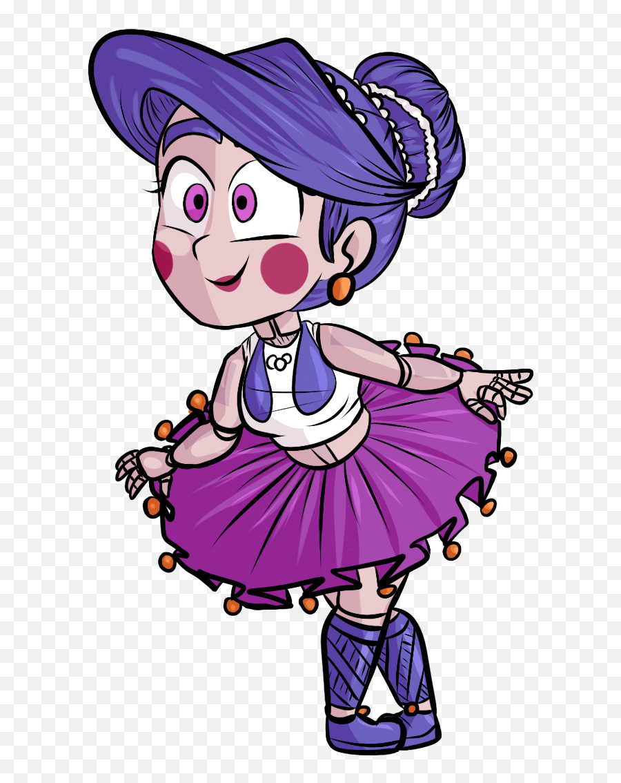 Ballora Fnafballora Fnaf Fnafsl Sticker By Candy Pop - Chibi Fnaf Ballora Fanart Emoji,Fivenightsatfreddys My Emojis