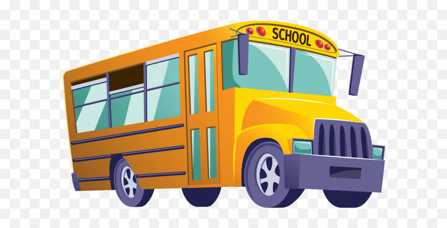 Bus Clipart - School Bus Cartoon Png Emoji,Bus Emoji