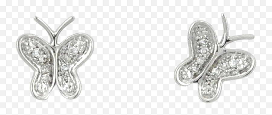 Ladies Yellow Gold Earrings Pa White Gold And Diamond - Solid Emoji,Swarovski Zirconia Earrings Emotions