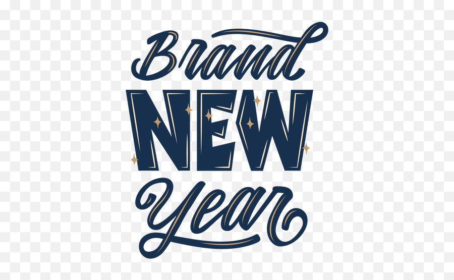 Brand New Year Lettering Transparent Png U0026 Svg Vector Emoji,Happy New Year Sms 2019 Emoji