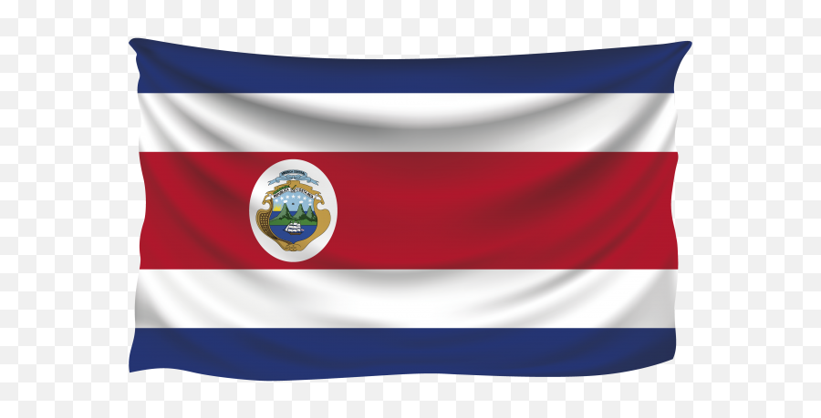 Wavy Costa Rica Flag Png Transparent Image - Freepngdesigncom Emoji,Rika Nipah Emoji