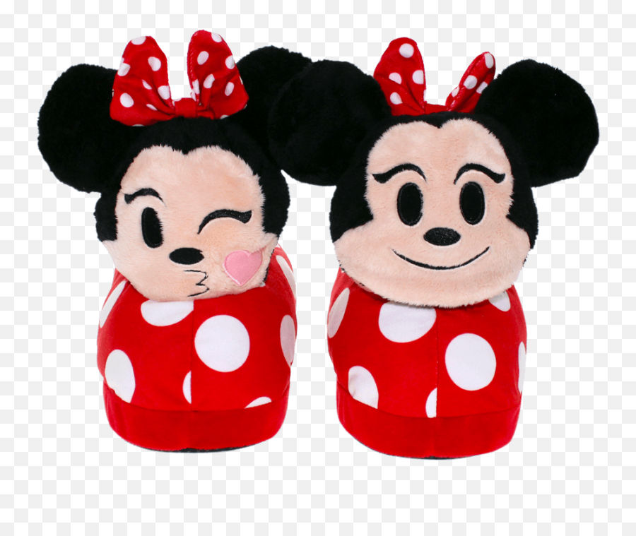 Minnie Mouse Emoji Flipemz Slippers - Happy,Minnie Emoji