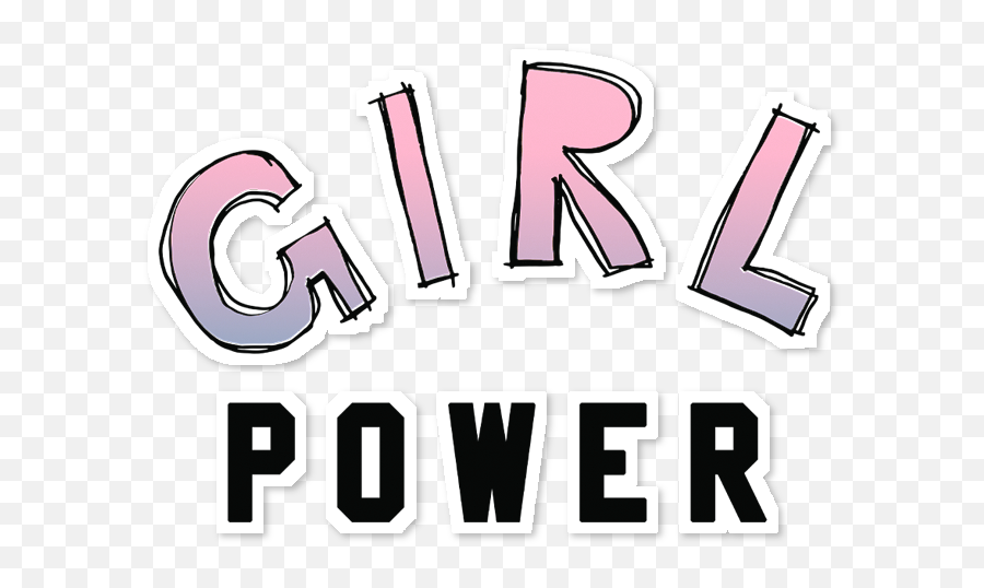 Adesivo Girl Power De Doiska Storena - Girl Powerpng Emoji,Busts In Silhouette Emoji