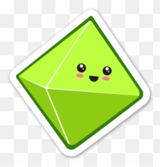 Buy D8 Dnd Kawaii - Die Cut Stickers Stickerapp Emoji,Triangle Warning Emoji