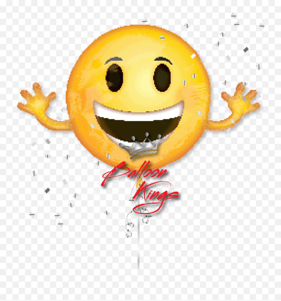 Emoticon Happy Birthday Transparent Png - Smiley Emoji Balloon,Happy Birthday Emoji
