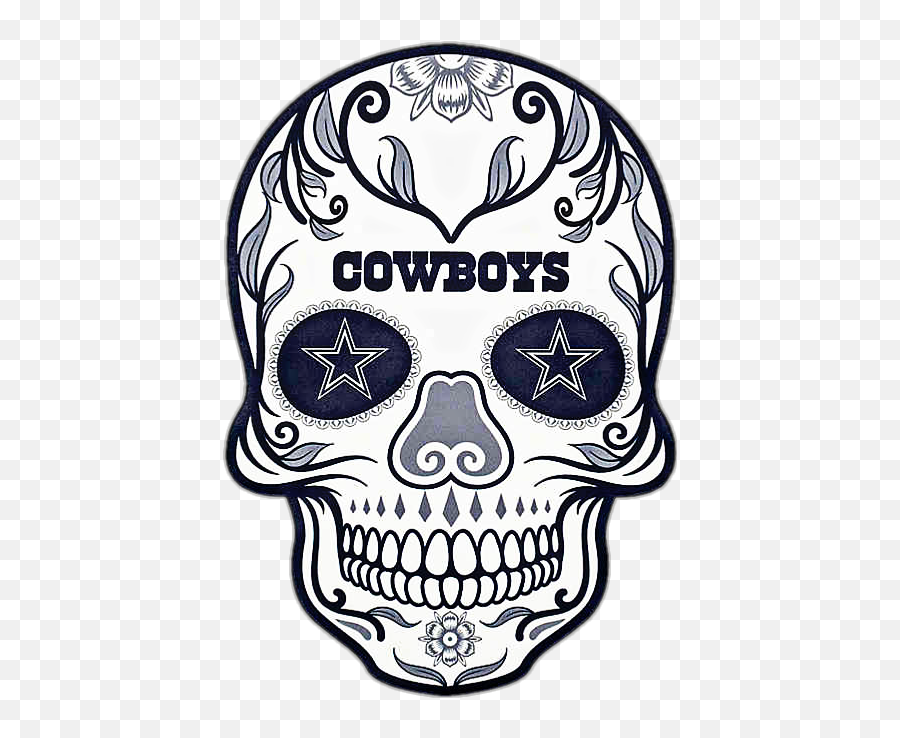 Dallascowboys Dallas Cowboys Sticker By Ale Collazo - Dallas Cowboys Sugar Skull Emoji,Dallas Cowboys Emoji