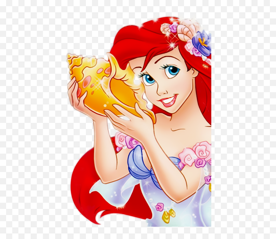 Pin De U2022 Cheryl U2022 Em Ariel Princesas Disney - Ariel Con Una Caracola Emoji,Conch Shell Emoji