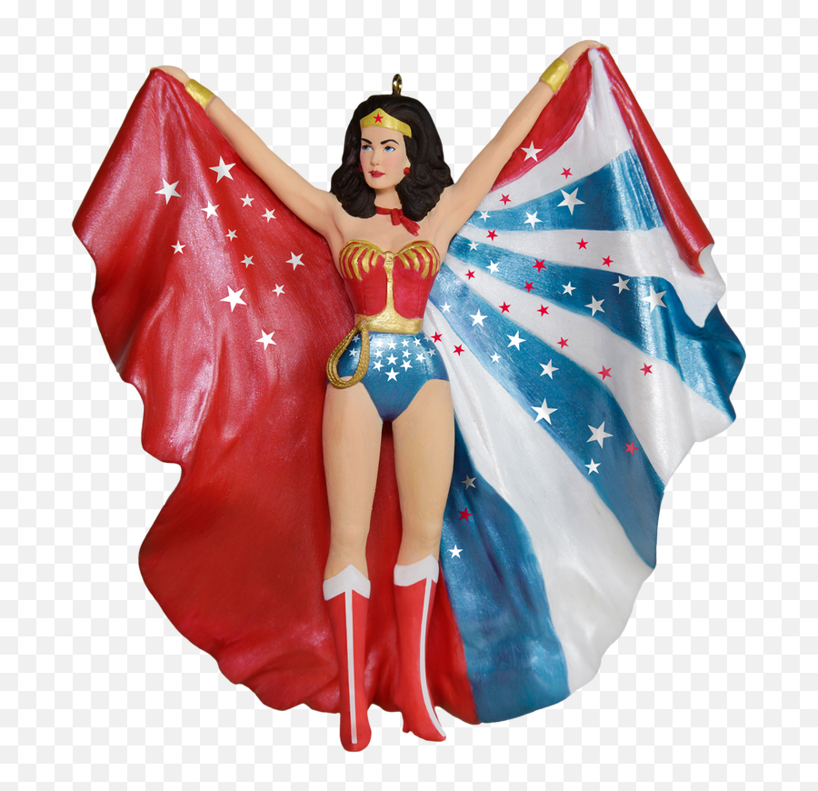 Dc Comics Lynda Carter As Wonder Woman Ornament Wonder - Hallmark Wonder Woman Ornament Emoji,Superhero Cape Emoji