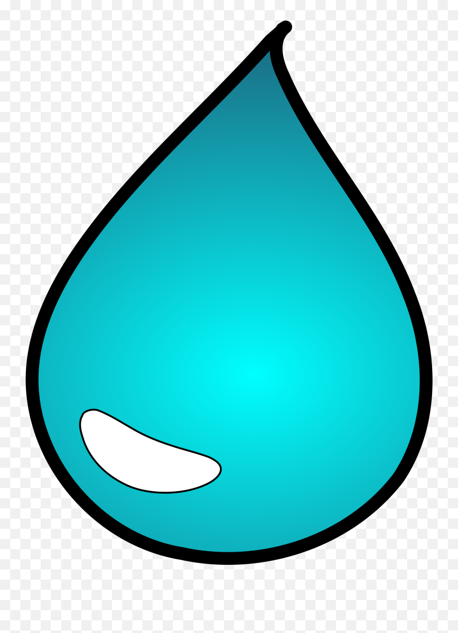 Clipart Water Water Droplet Clipart - Dibujos De Una Gota Emoji,Water Drops Emoji Png
