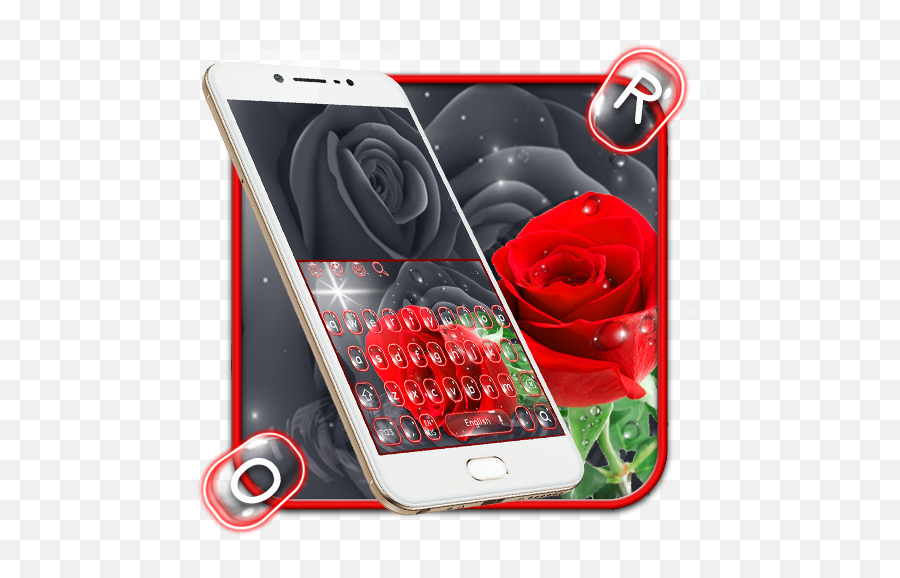 Best Red Rose Keyboard Theme - Technology Applications Emoji,Red Rose Emoji