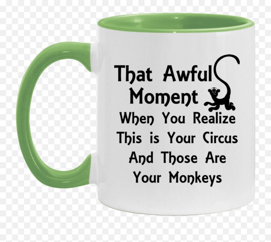 Monkeys Two Tone White Mug - Mug Emoji,Awful Emoji
