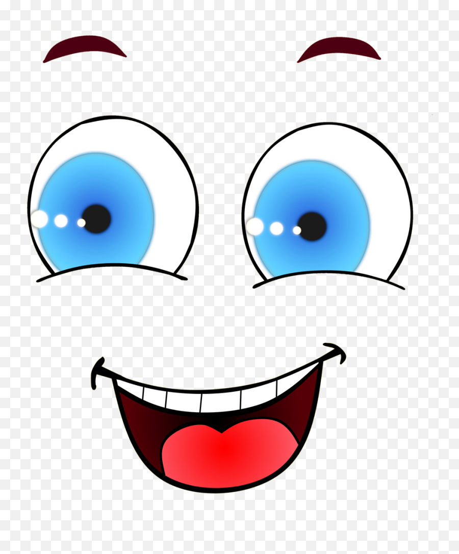 Face Smiley Laugh - Free Image On Pixabay Cartoon Eyes And Mouth Png Emoji,Laughing Emoticon Face