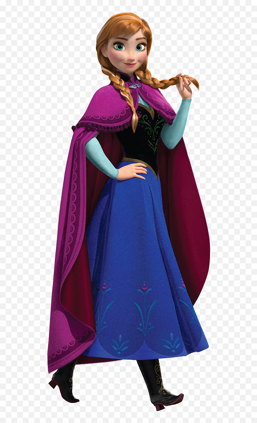 Anna - Anna Frozen Transparent Background Emoji,Oh My Disney Frozen Emoji