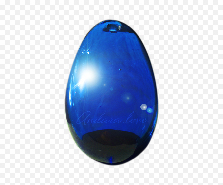 Andara Yoni Egg - Cobalt Auset Isis Solid Emoji,Monatomic Rhodium Emotions