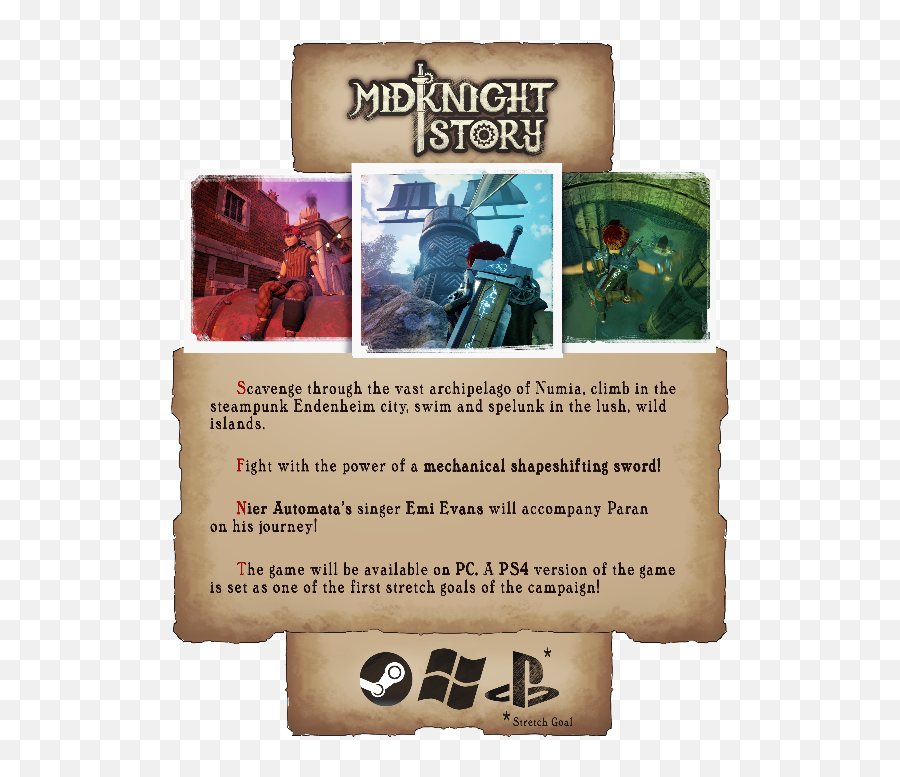 Midknight Story On Steam - Poster Emoji,Steam Knight Emoticon