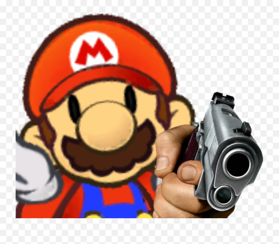 Here Is A Funny Meme I Made - Paper Mario Papercraft Emoji,Meme About Emotion Using Weapons