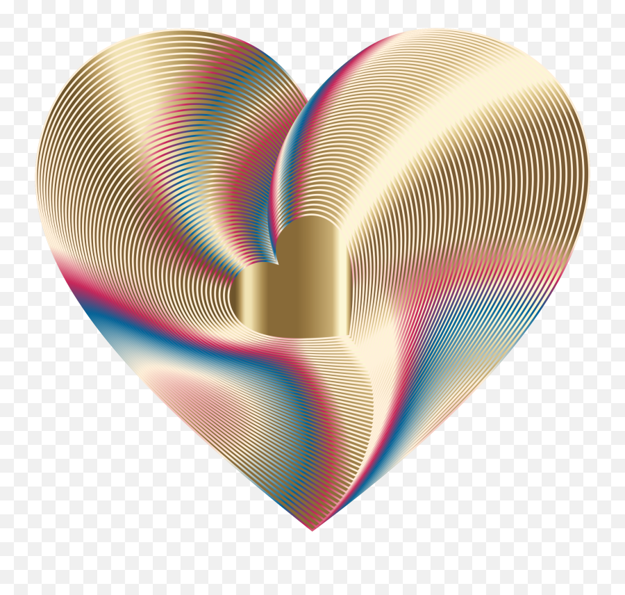 Golden Heart Of The Rainbow 9 By Gdj Golden Heart Of The Emoji,Rainbow Heart Emoji Copy And Paste