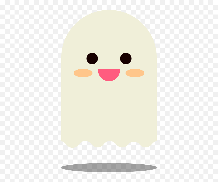 Cute Ghost Full Size Png Download Seekpng - Happy Emoji,Smiling Ghost Emoji
