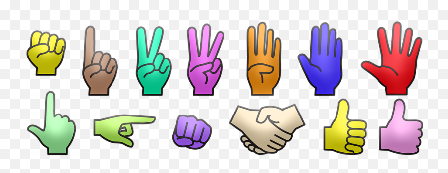 600 Free Gesto U0026 Thumbs Up Illustrations - Pixabay Manos Con Numeros Png Emoji,Finger Thumb Emoticon'