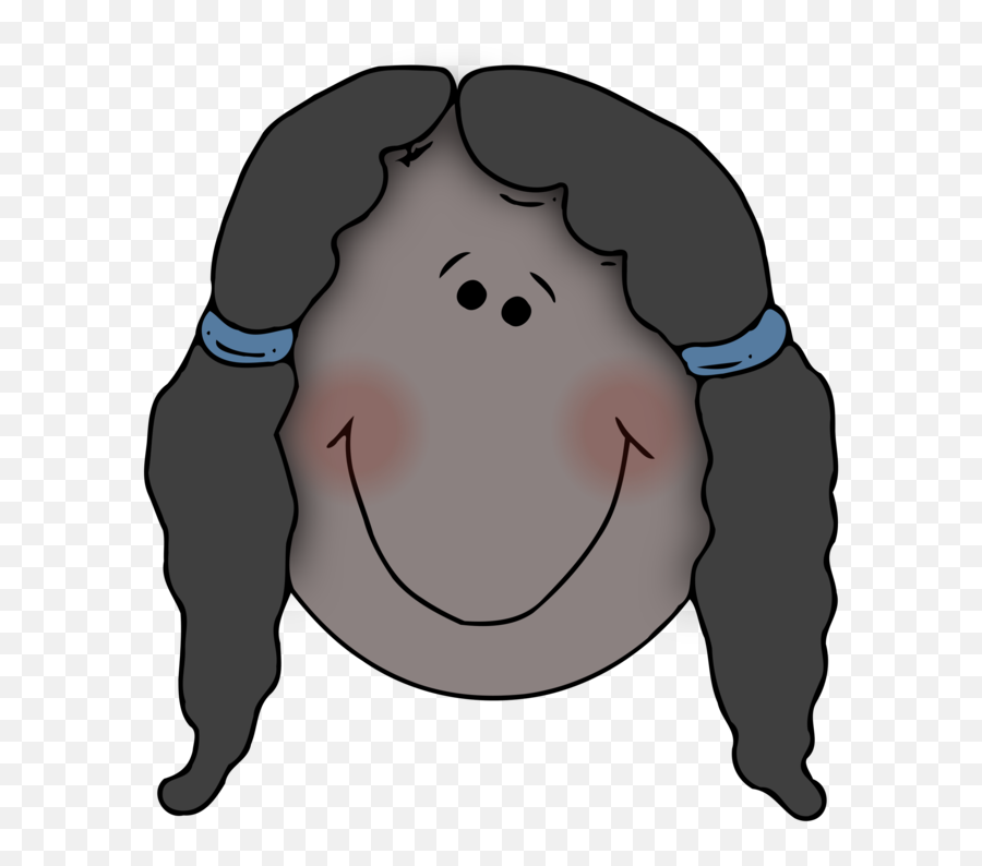 Pigfacehuman Behavior - Cara De Niña En Dibujo Clipart Cartoon Girls Face Clipart Emoji,Imagenes De Emoticon Perro Riendo