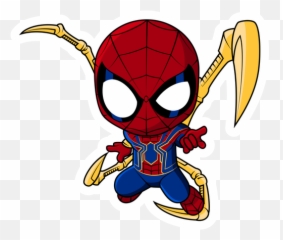 Marvel Chibi Spider - Chibi Marvel Sticker Emoji,Spiderman Emoticon Logo