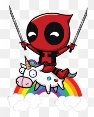 Marvel Deadpool Unicorn Rainbow Sticker By Josie Chan Emoji,Deadpool Emojis Android