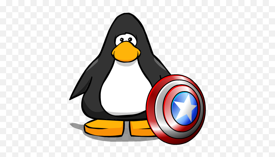 Captain America Shield Club Penguin Wiki Fandom - Club Penguin Purple Boa Emoji,Captain America Shield Emoji
