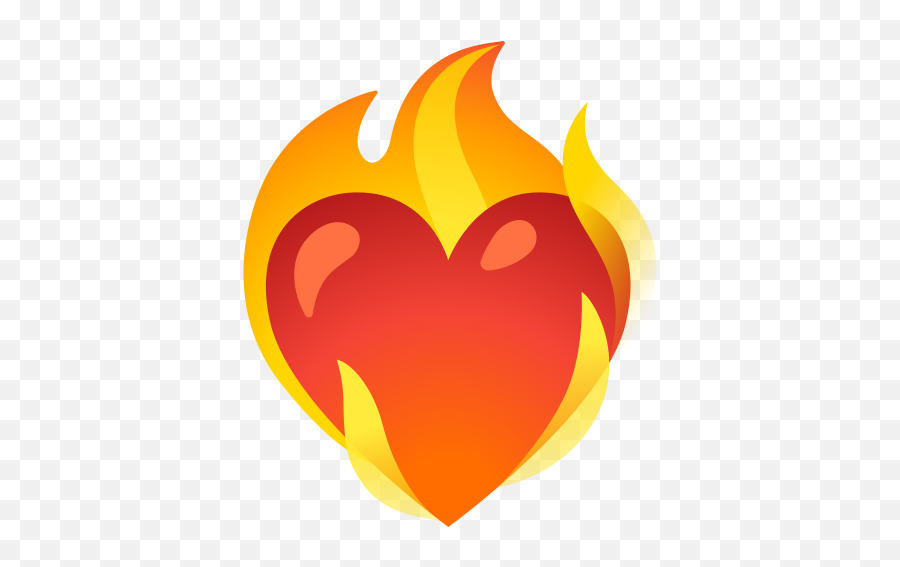 U200d Heart On Fire Emoji Fire Heart Emoji,Heart Emoji Meaning
