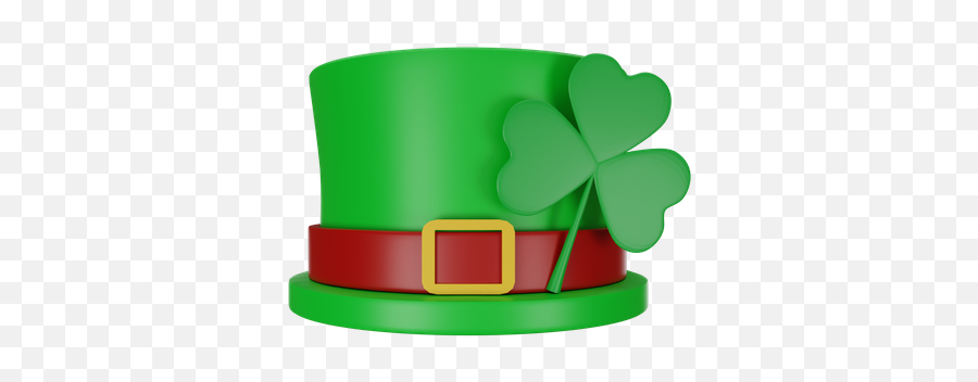Premium St Patricks Day Hat 3d Illustration Download In Png Emoji,Baby Patrick Discord Emoji