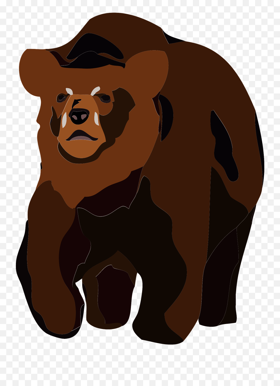Brown Bear Animal Clipart - Animal Figure Emoji,Angry Bear Emoji