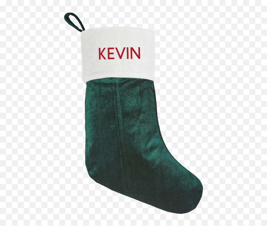 Velvet Christmas Stocking - Personalize It Emoji,Christmas Decoration Emojis