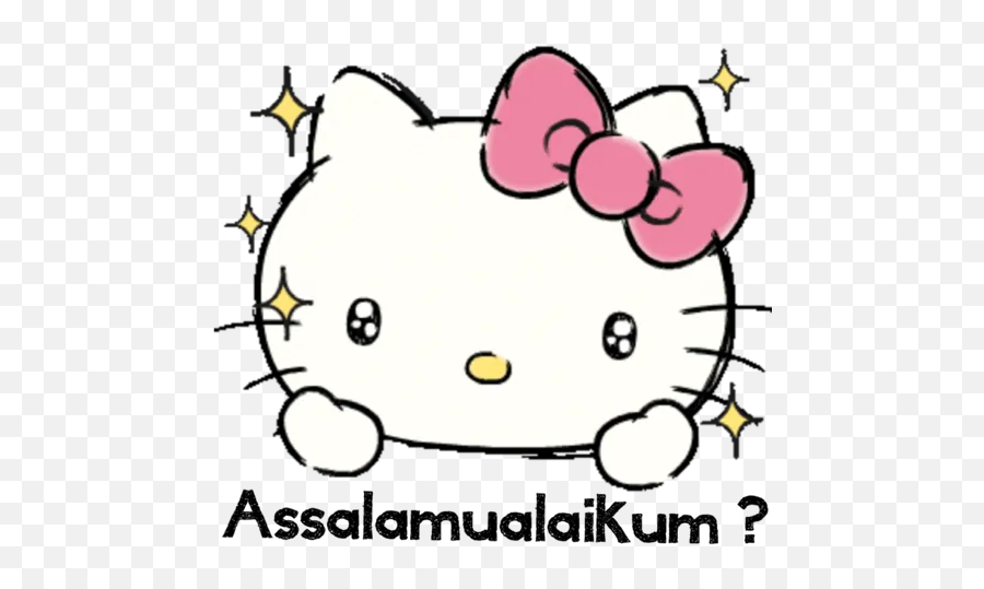 Hellokitty Pink By Eykarafiqah - Sticker Maker For Whatsapp Emoji,Cat Wink Emoji