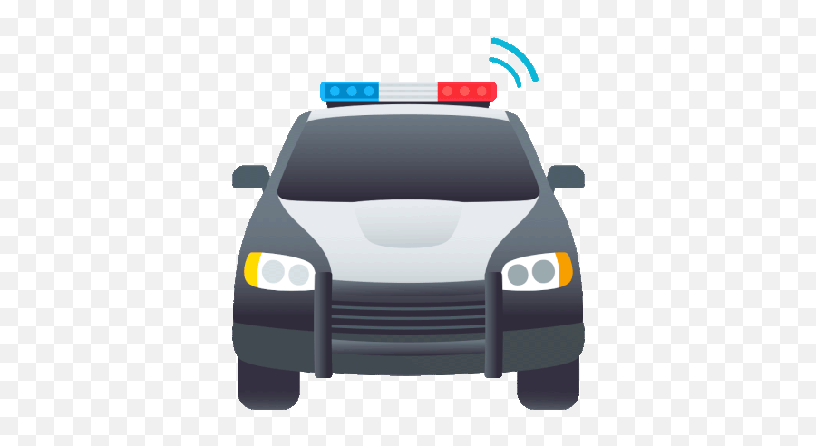 Oncoming Police Car Joypixels Gif - Automotive Decal Emoji,Police Car Emoji