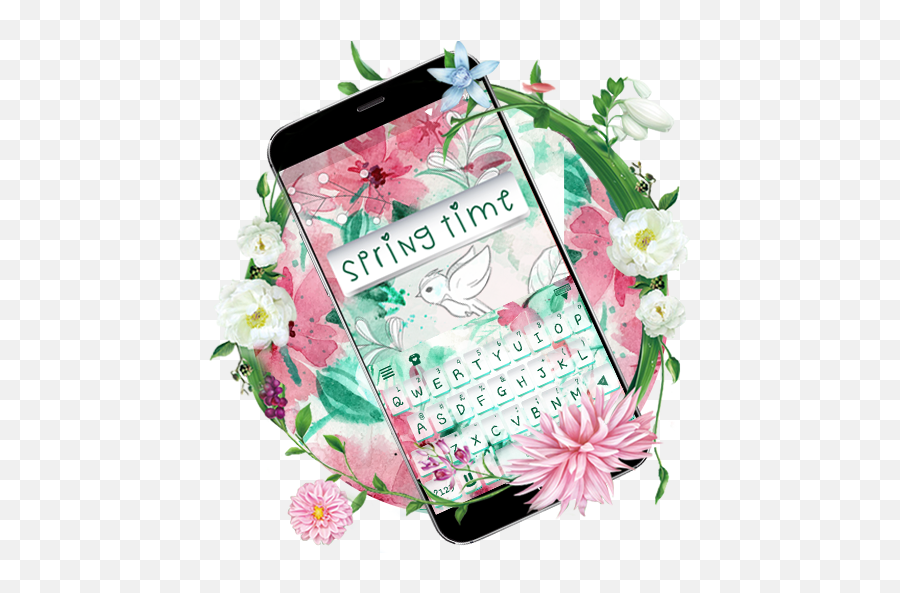 Springtime Flowers Keyboard Theme For - Floral Emoji,Springtime Emoji