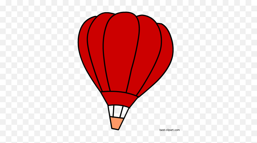 Free Hot Air Balloon Clip Art - Hot Air Balloon Red Emoji,Hot Air Balloon Emoji