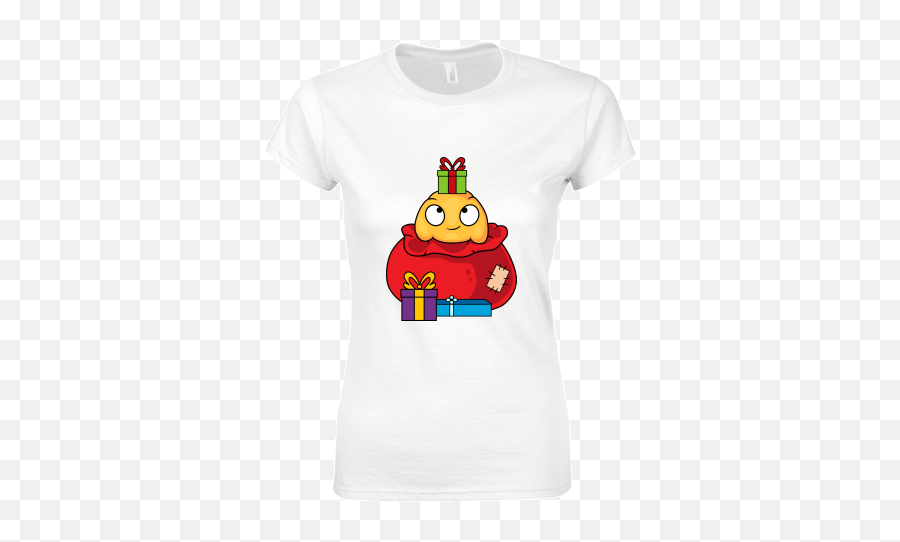Christmas Pug Personalised Ladies Tshirt Adler City - Short Sleeve Emoji,Snowball Emoticon
