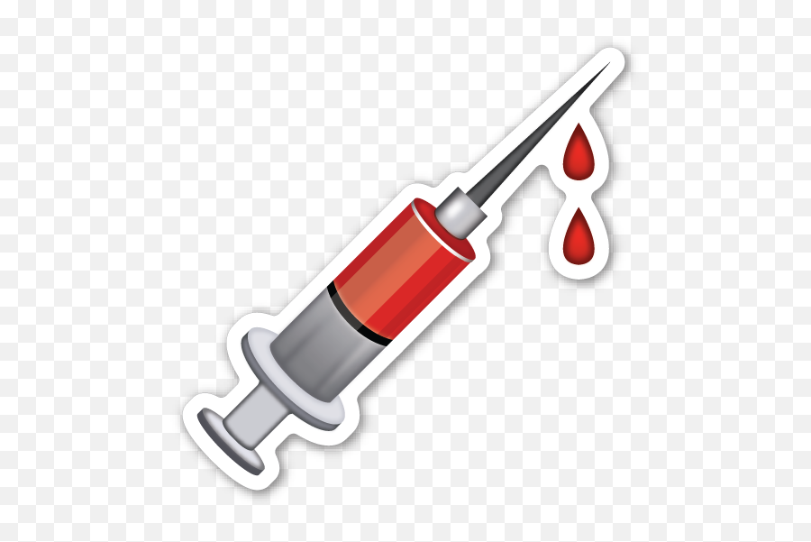 Blood Clipart Emoji Blood Emoji - Clipart Syringe Png,Blood Emoji