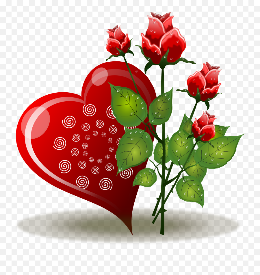 Rosas Vermelhas - Beautiful Hearts And Flowers Emoji,Red Rose Emoji