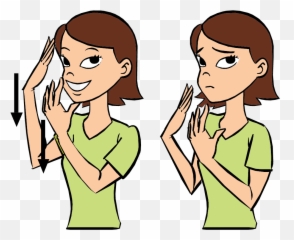 Sad - Orange In Sign Language Emoji,Baby Emotions
