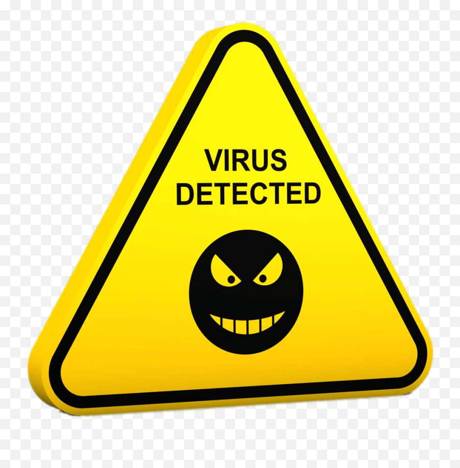 Virus Detected Transparent Png - Stickpng Virus Detected Emoji,Triangle Emoticon Facebook