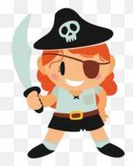 Pirate Halloween Costume Cartoon - Transparent Halloween Costume Clipart Emoji,Emojis Halloween Costumes Inn Blck Shirts
