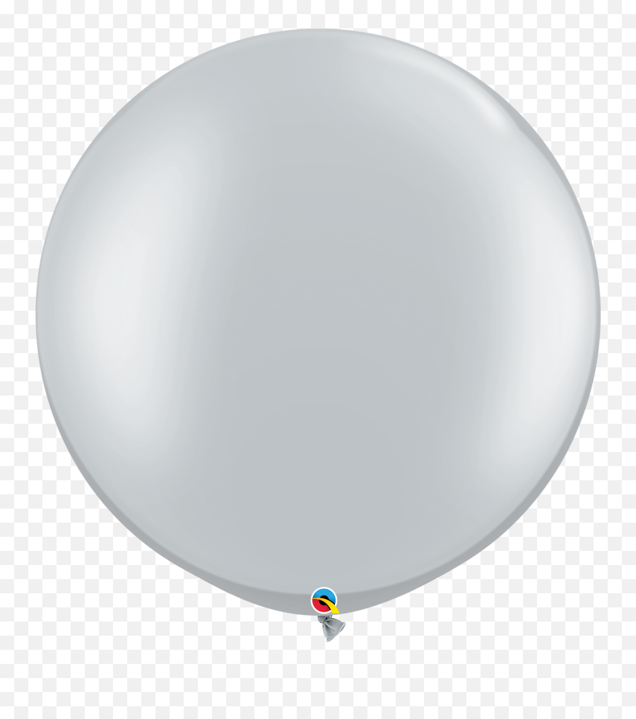 Silver 30 Round Latex Balloon 2 Count - Balloon Emoji,3 Red Balloons Emoji