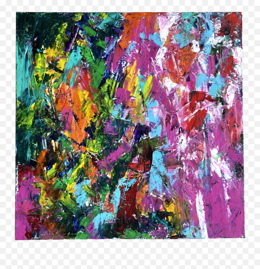 Oil Painting Abstract - Messy Emoji,Full Of Emotions Abstract