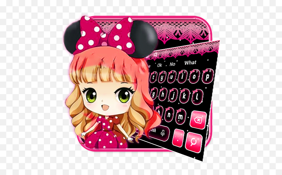 Bowknot Girl Keyboard Theme - Girly Emoji,Cute Girly Keyboard Emojis